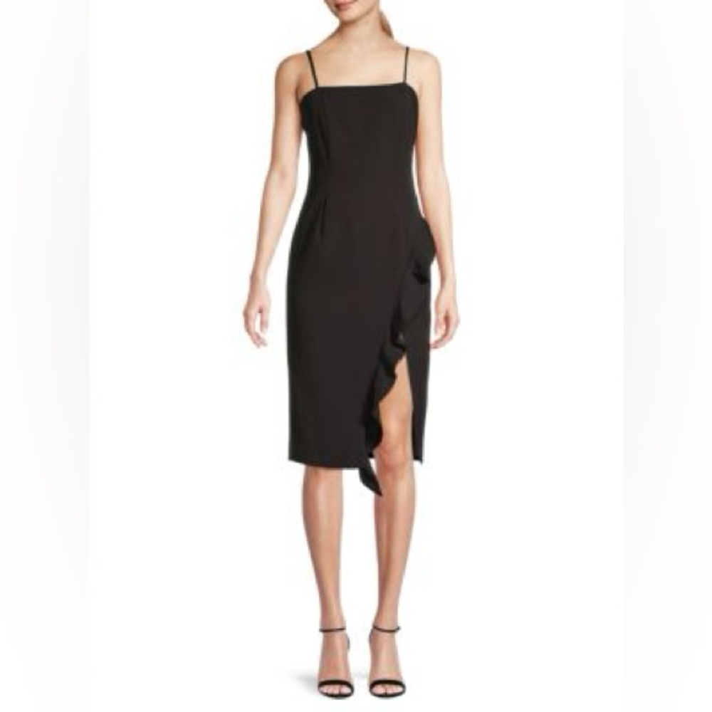 Bardot Ruffle Sheath Dress Size 10